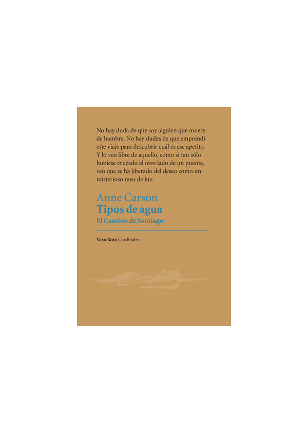TIPOS DE AGUA EL CAMINO DE SANTIAGO
