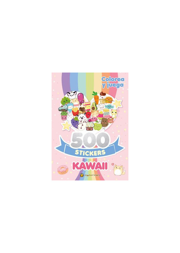 500 STICKERS KAWAII COLOREA Y JUEGA