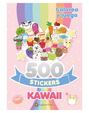 500 STICKERS KAWAII COLOREA Y JUEGA