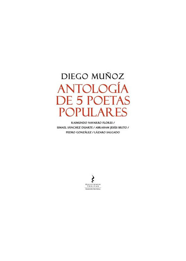 ANTOLOGIA DE 5 POETAS POPULARES